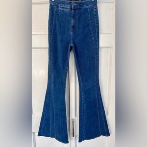 Veronica Beard Sheridan exaggerated flare high rise jeans